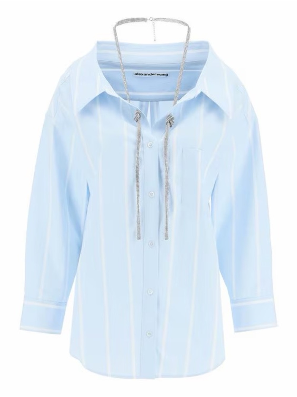 alexanderwang Light Blue Striped Kids Button-Up Shirt